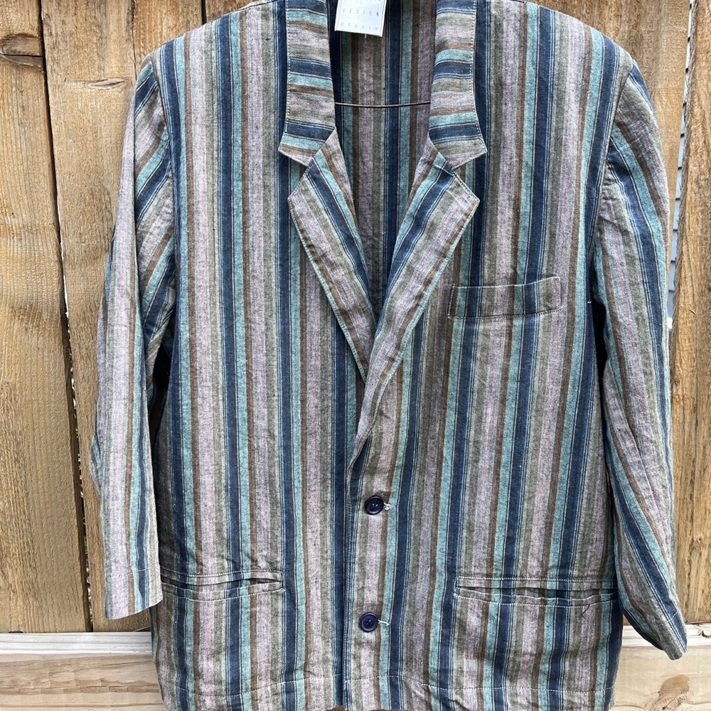 Vintage Striped Multicolor Blazer